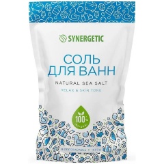 Изображение товара Соль для ванн SYNERGETIC, натуральная, 1 кг