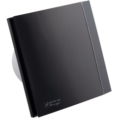 Изображение товара Вентилятор вытяжной Soler & Palau SILENT-200 CZ MATT BLACK DESIGN-4C