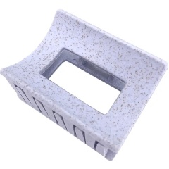 Изображение товара Крабик для волос SOLOMEYA из натуральной пшеницы, квадрат, голубой