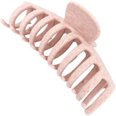 Изображение товара Крабик для волос SOLOMEYA из натуральной пшеницы, овал, розовый