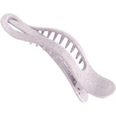 Изображение товара Крабик для волос SOLOMEYA из натуральной пшеницы, в форме банана, лиловый