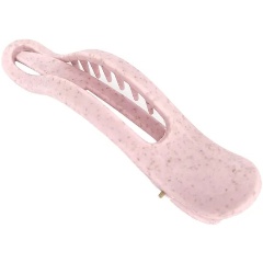 Изображение товара Крабик для волос SOLOMEYA из натуральной пшеницы, в форме банана, розовый