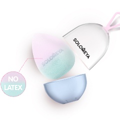 Изображение товара Спонж для макияжа SOLOMEYA меняющий цвет Blue-pink, 1 шт