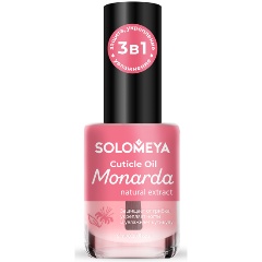 Изображение товара Масло для ногтей и кутикулы SOLOMEYA с натуральным экстрактом Монандры, 9 мл