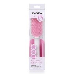 Изображение товара Расческа для чувствительной кожи головы SOLOMEYA в футляре, розовая