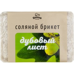 Изображение товара Соляной брикет для бани БАННАЯ ЛИНИЯ Дубовый лист, 1,2 кг