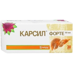 Изображение товара Лекарственное средство Карсил форте SOPHARMA капс. 90мг №30