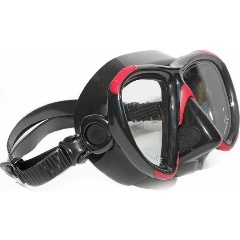 Изображение товара Маска для плавания SOPRASSUB Amica, черный силикон, black/red