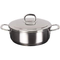 Изображение товара Сотейник Kukmara SAFIA 22см с металлический крышкой (SF-STP2422M)