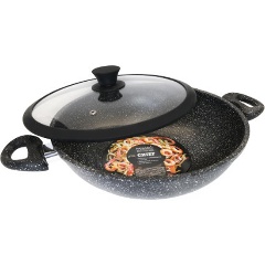 Изображение товара Сотейник ВОК PANAIRO "Chief induction" c крышкой и ручками, 28 см