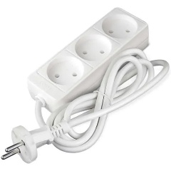 Изображение товара Удлинитель Союз 3х1.5м без заземления IP20 2.2кВт с 3 розетками