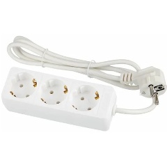 Изображение товара Удлинитель Союз 3х3м с заземлением и 3 розетками ЕВРО 16А 3.5кВт IP20