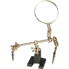 Изображение товара Зажим для пайки Sparta 914605 "Третья рука" с лупой