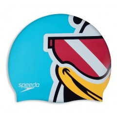 Изображение товара Шапочка для плавания детская Speedo PRINTED CHARACTER, 8-00232606348, голубой/принт