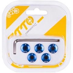 Изображение товара Специальный набор ZTTO для крепления передней звезды к шатуну (5 шт), синий, 7мм