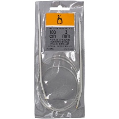 Изображение товара Спицы вязальные PONY круговые 3,00мм*100см, алюм., 52205