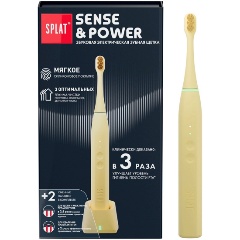 Изображение товара Электрическая звуковая зубная щетка SPLAT Sense&Power, бежевая