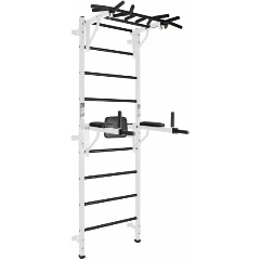 Изображение товара Спортивный комплекс Flexter Hit Profi "Формула здоровья" + навесные турник и брусья, белый/чёрный