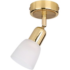 Изображение товара Спот Escada 5039/1PA с стеклянным плафоном и золотой арматурой 40 Вт