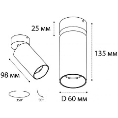 Изображение товара Спот Italline DANNY розовое золото современный интерьерный светильник
