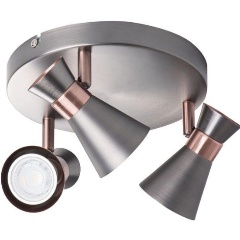 Изображение товара Спот Kanlux MILENO EL-30 ASR-AN 3x105 Вт современный серебристый металл