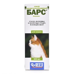Изображение товара Спрей БАРС инсектоакарицидный для кошек, 100 мл
