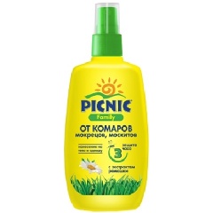 Изображение товара Спрей PICNIC Family от комаров, 120 мл