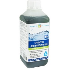 Изображение товара Средство для биотуалетов верхний бачок 1 литр ЧЕТЫРЕ СЕЗОНА (63-0007)