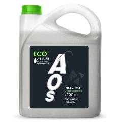 Изображение товара Средство для мытья посуды AOS Уголь 4.8 л экологичный гель