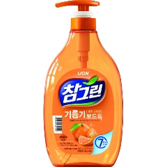 Изображение товара Средство для мытья посуды LION Chamgreen Мандарин, 965 мл