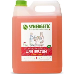 Изображение товара Гель для мытья посуды SYNERGETIC Арбуз, биоразлагаемый, 5 л