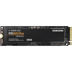 SSD  SAMSUNG M.2 970 EVO Plus 500  PCIe Gen 3.0 x4 V-NAND 3bit MLC (MZ-V7S500BW)