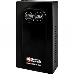 Изображение товара Стабилизатор напряжения настенный QUATTRO ELEMENTI Stabilia 2000 W-Slim (2000 ВА, 140-270 В) (917-797)