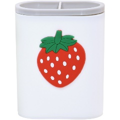 Изображение товара Стакан для канцелярских принадлежностей LOREX KIDS FUN PIN WHITLY 2 отд. 80х100х45 мм белый пластик