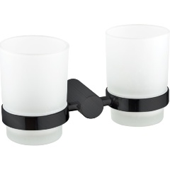 Изображение товара Стакан для ванной комнаты двойной Haiba черный HB8408-7