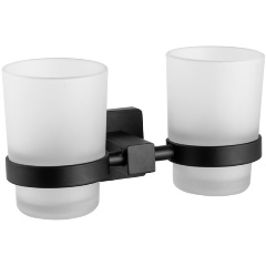 Изображение товара Стакан для ванной комнаты двойной Haiba HB8908, черный