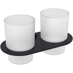 Изображение товара Стакан для ванной комнаты двойной Raglo R300.08.06, черный