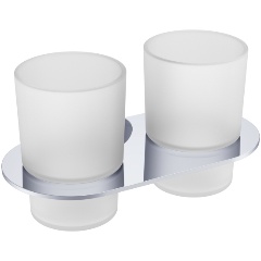 Изображение товара Стакан для ванной комнаты двойной Raglo R300.08, хром