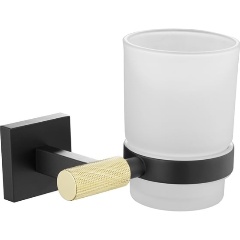 Изображение товара Стакан для ванной комнаты Rose RG3012H, золото/черный