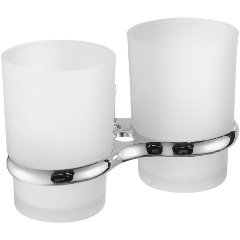 Изображение товара Стакан двойной для ванной комнаты FASHUN A1908, хром