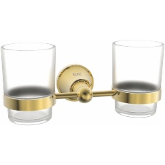 Изображение товара Стакан двойной для ванной комнаты Rose RG1922E, золото
