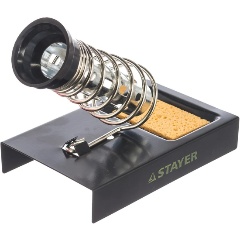 Изображение товара Стальная подставка для паяльников STAYER штампованная, MAXTerm, 55318
