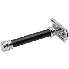 Изображение товара Станок Т- образный MERKUR длинная черная ручка, хром, 38011 MERKUR