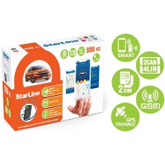 Изображение товара Автосигнализация StarLine S96 V2 BT 2CAN+4LIN GSM GPS с автозапуском и GSM-GPS интерфейсами