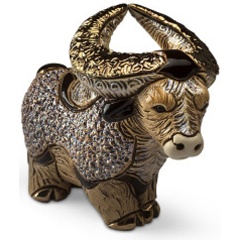 Изображение товара Коллекционная статуэтка Бурый Бык от De Rosa с керамической глазурью