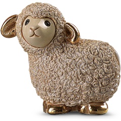 Изображение товара Коллекционная керамическая статуэтка DE ROSA RINCONADA Овечка мини для интерьера