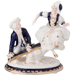 Изображение товара Статуэтка LEFARD blau weiss влюбленная пара 15,5х12х16,5 см