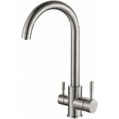 Изображение товара Смеситель STEEL HAMMER SH 713 INOX для кухонной мойки, для фильтра