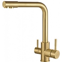 Изображение товара Смеситель STEEL HAMMER SH 801 INOX BRONZE PVD для кухонной мойки, для фильтра