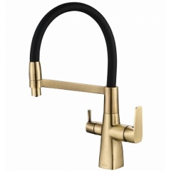 Изображение товара Смеситель STEEL HAMMER SH 818-6 BRONZE для кухонной мойки, для фильтра